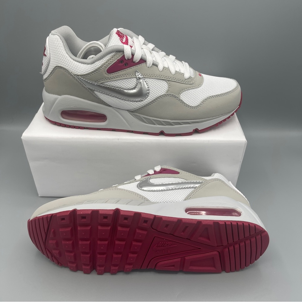 Nike Women Air Max Correlate /WHITE/STRATA GREY/SPORT FUCHSIA/METALLIC/Size7.5/6 - Picture 12 of 14